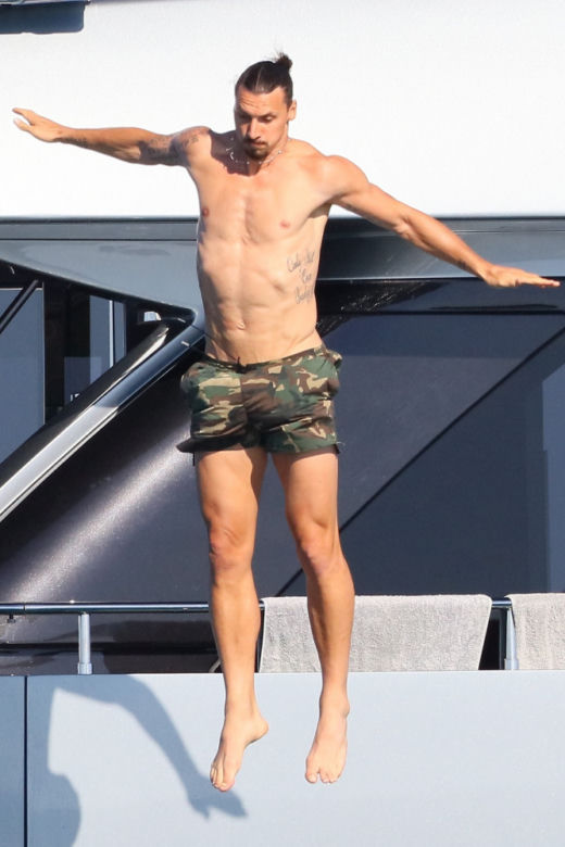 Zlatan Ibrahimović z rodziną na jachcie