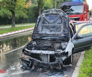 Pożar samochodu na ul. Mikołajskiej