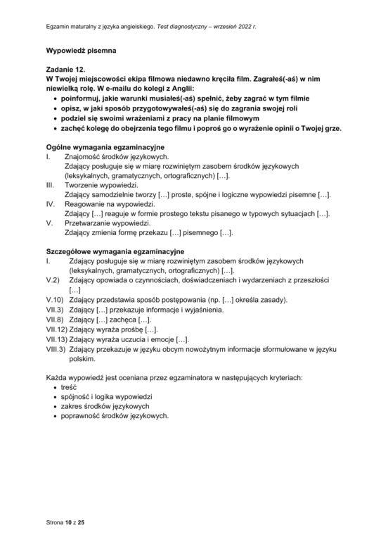 Matura próbna 2023: angielski. Oficjalne odpowiedzi CKE i zasady oceniania [30 września 2022]