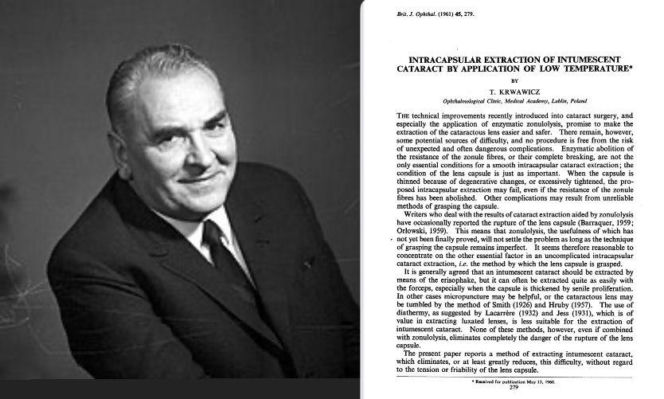 Metoda prof. Krwawicza ma już 65 lat. To była rewolucja w okulistyce 