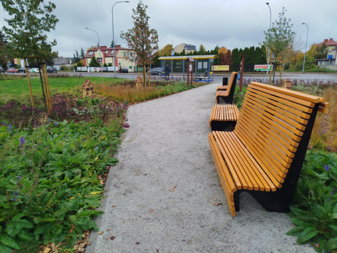 Park kieszonkowy w Siedlcach przy ul. Brzeskiej