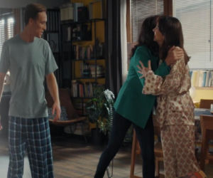 M jak miłość odc. 1913. Aleksandra (Małgorzata Pieczyńska), Aneta (Ilona Janyst), Olek (Maurycy Popiel)