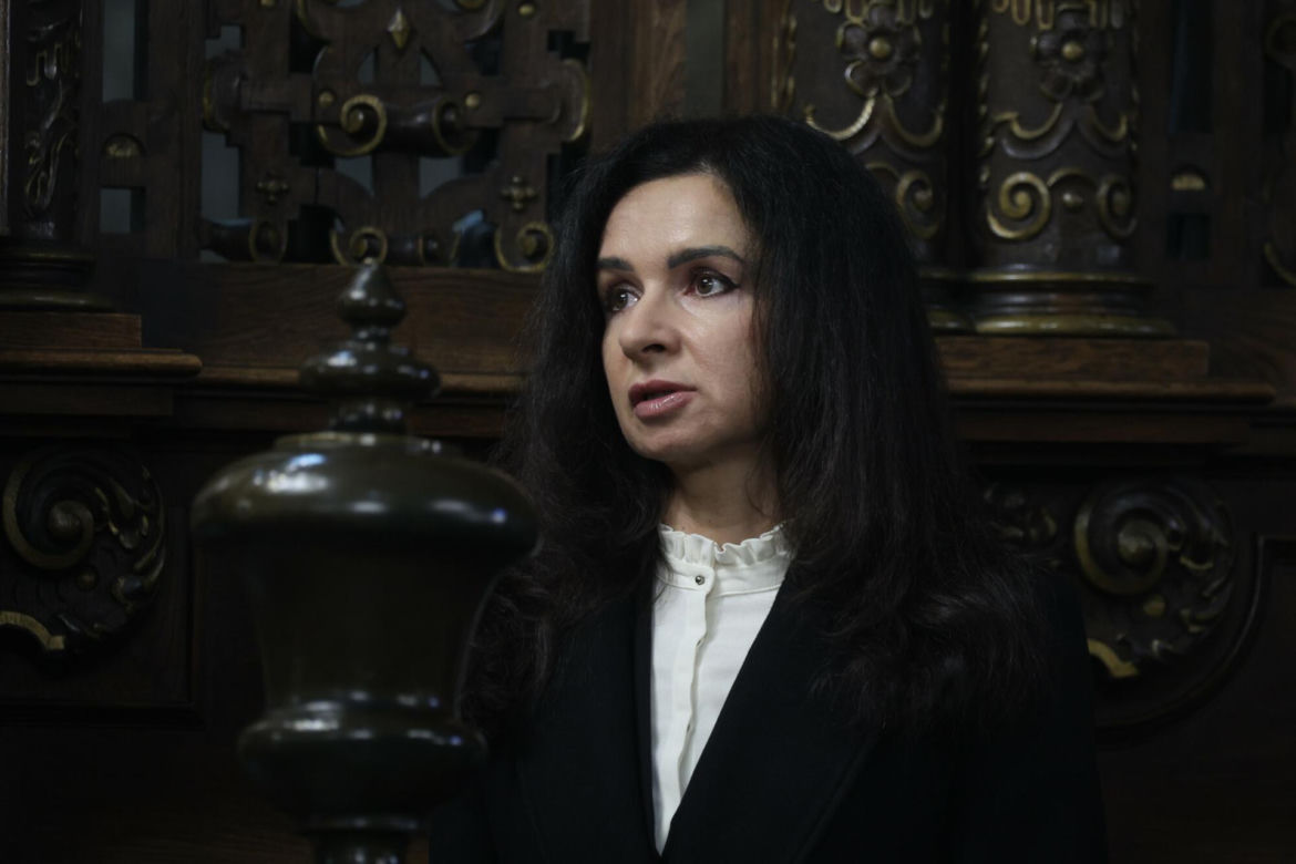 Marta Kaczyńska z rodziną w Krakowie podczas Obchodów 16. rocznicy katastrofy smoleńskiej