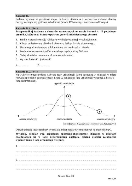 Matura 2018 - Geografia poziom rozszerzony. Arkusze egzaminacyjne