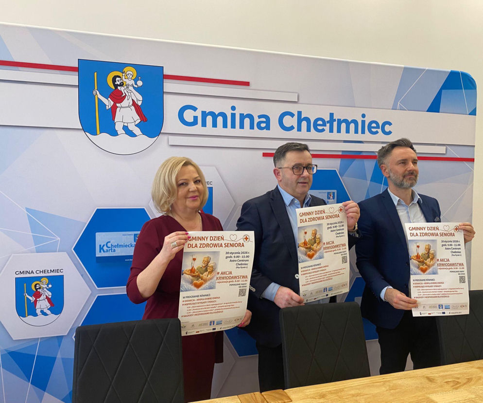 Już we wtorek Dzień dla Zdrowia Seniora w Chełmcu. Będzie też można oddać krew