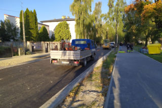 Postępują prace na ulicach Cmentarnej i Partyzantów w Siedlcach