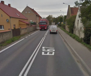 Trasa E67 w okolicy Cieszyc