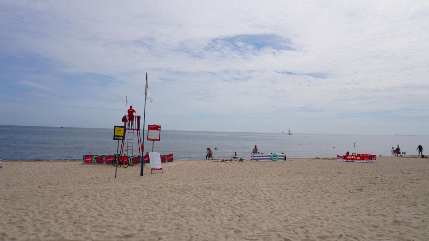 Plaża pomiędzy Sopotem a Gdańskiem