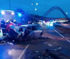Jurowce. Tragiczny wypadek na DK 8. Audi najechało na tył cysterny