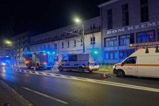 Runął budynek w centrum Częstochowy. Gruzowisko przeszukały psy