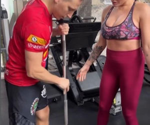 Ewa Brodnicka na treningu