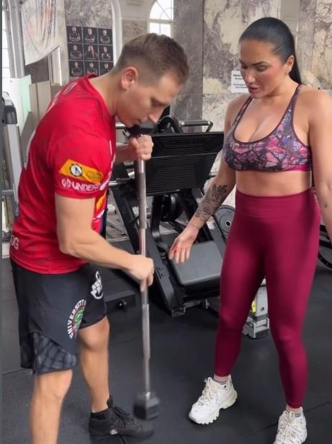 Ewa Brodnicka na treningu