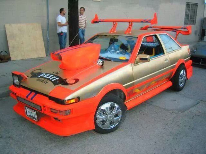 Wiejski tuning - zmasakrowane auta