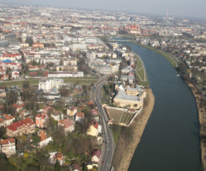 Kraków z lotu ptaka w czasie kwarantanny