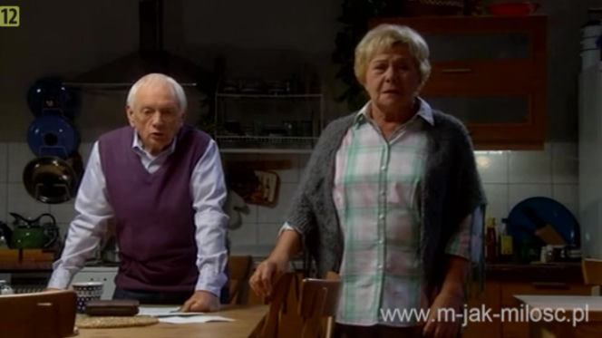 ''M jak miłość'' 1038 Barbara (Teresa Lipowska) Lucjan (Witold Pyrkosz)