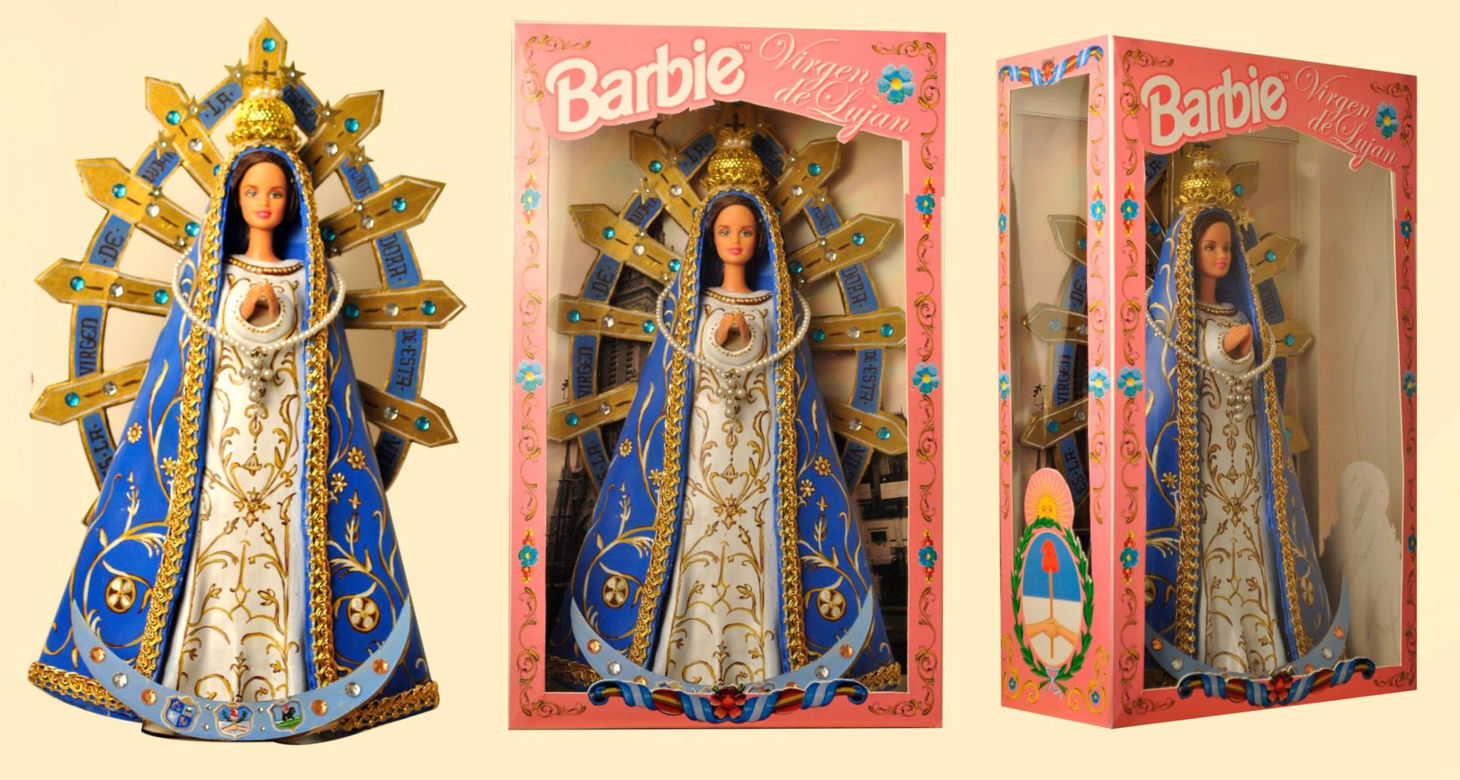 Matka Boska jako Lalka Barbie, Jezus na krzyżu jako Ken