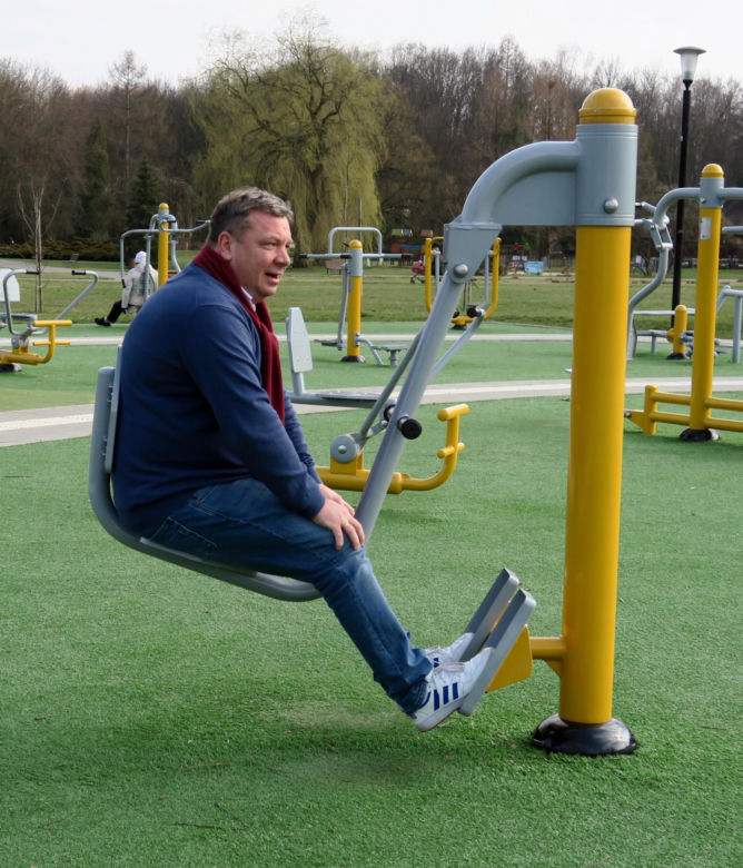 Michał Wójcik w Parku Śląskim