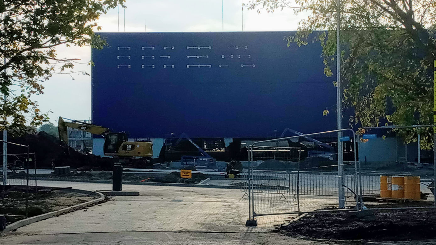 Budowa sklepu IKEA w Szczecinie - październik 2020