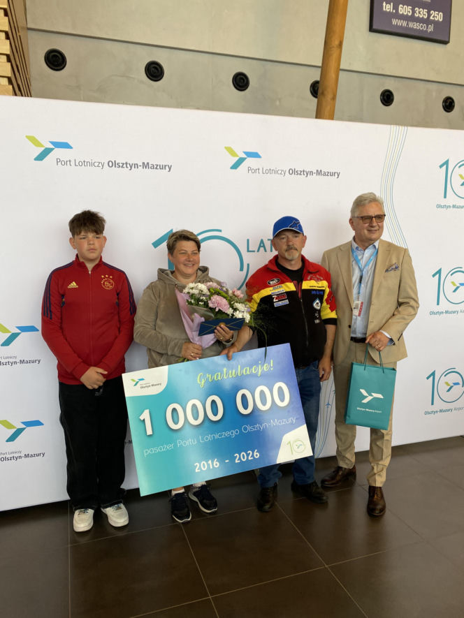 Milionowy pasażer! Port lotniczy Olsztyn-Mazury świętuje