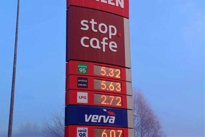 Ceny paliwa w Lubieszynie przy granicy z Niemcami