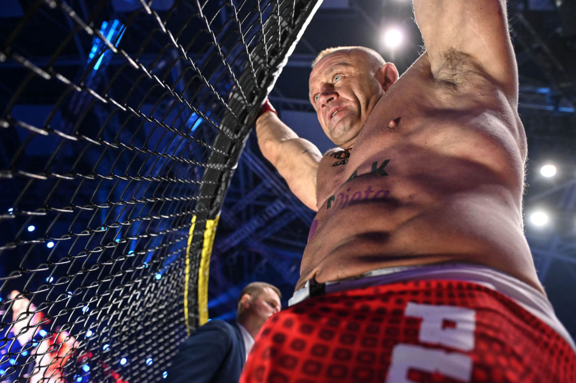 Mariusz Pudzianowski, gdy ważył 150 kilogramów