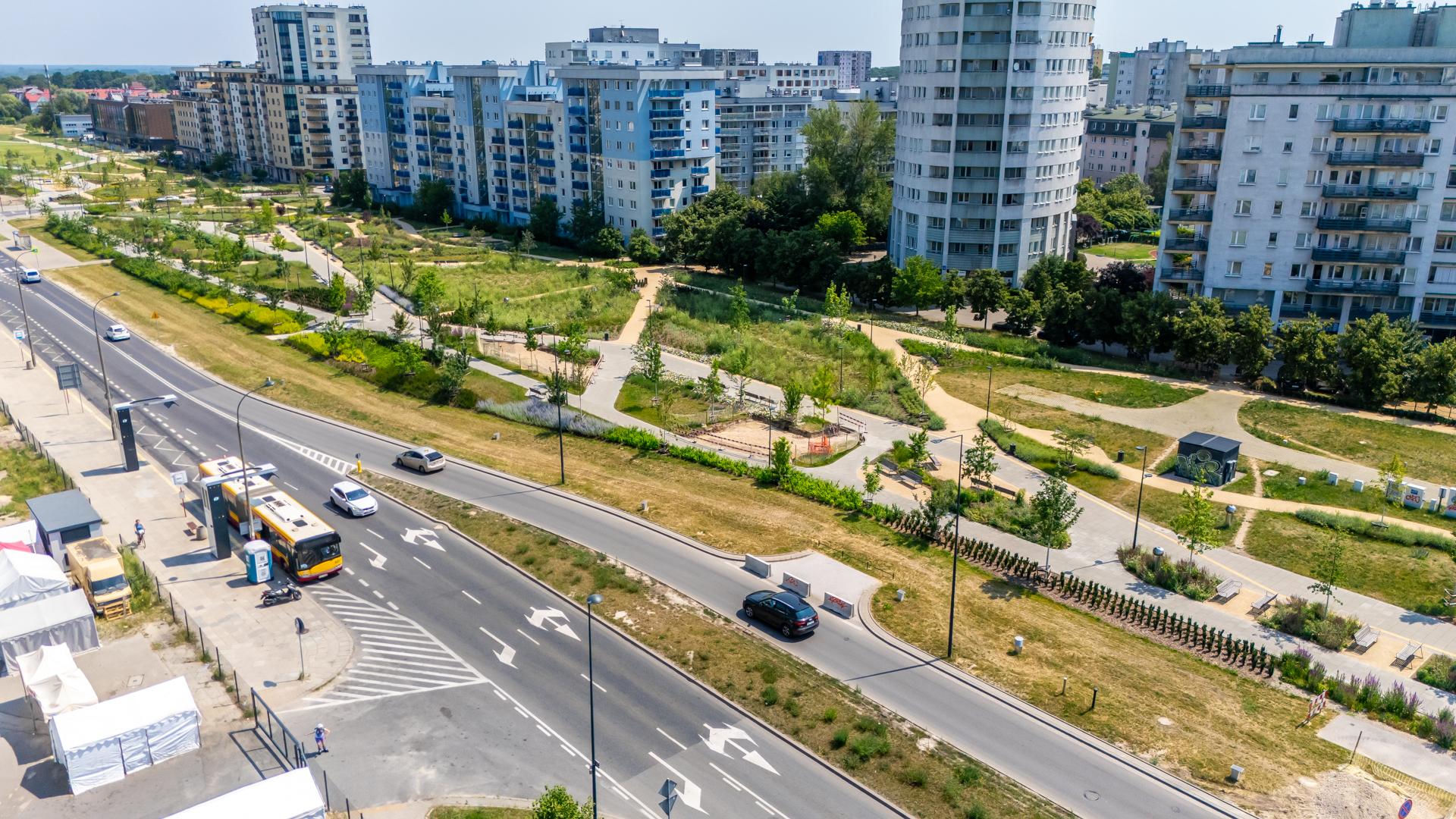 Park nad Południową Obwodnicą Warszawy w Warszawie