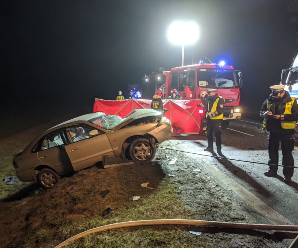 Makabra drogowa koło Turku. NIE ŻYJE jedna osoba