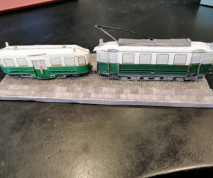 Modele tramwajów stworzone przez pana Michała z Poznania