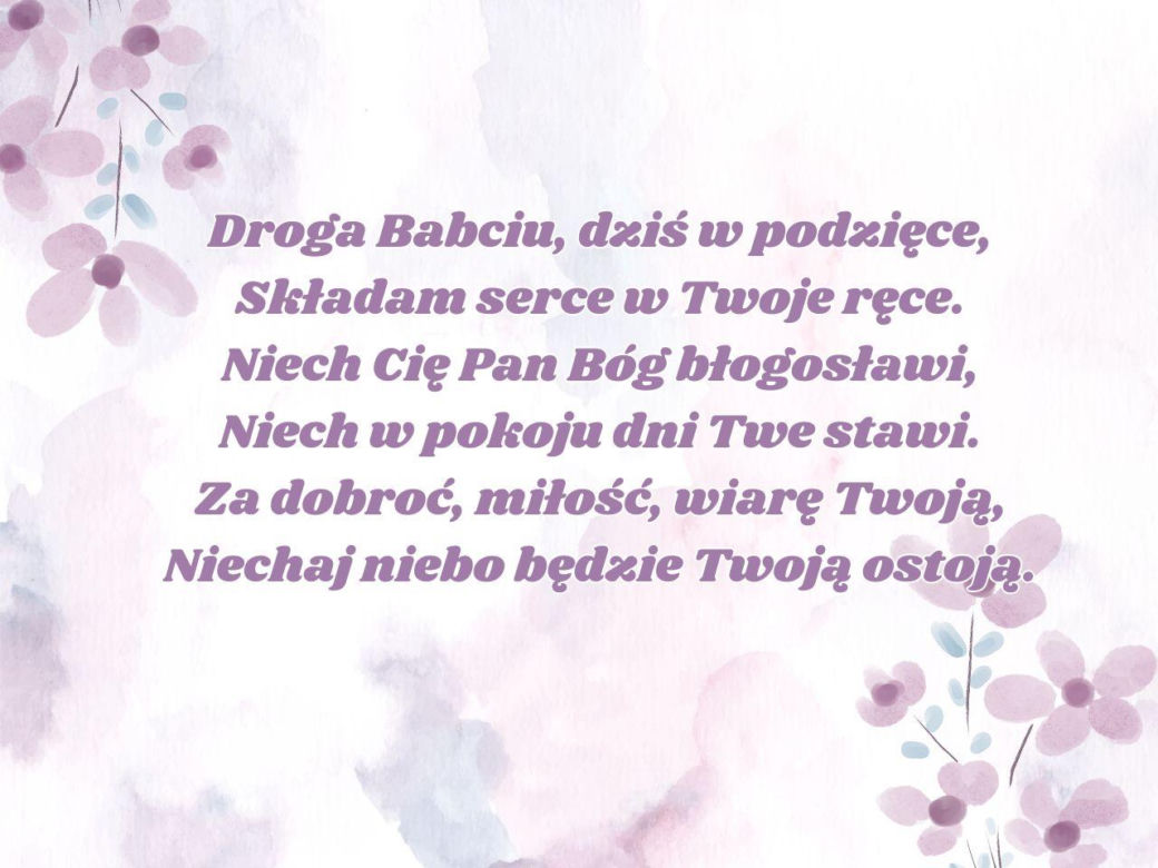 Życzenia religijne z okazji Dnia Babci
