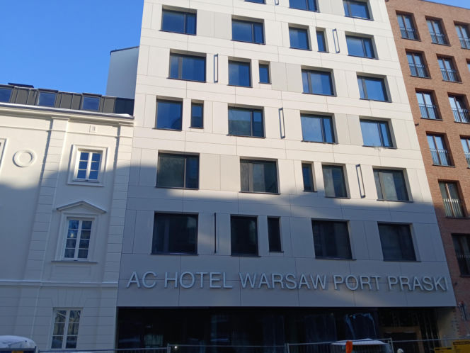 AC Hotel Warsaw Port Praski w budowie
