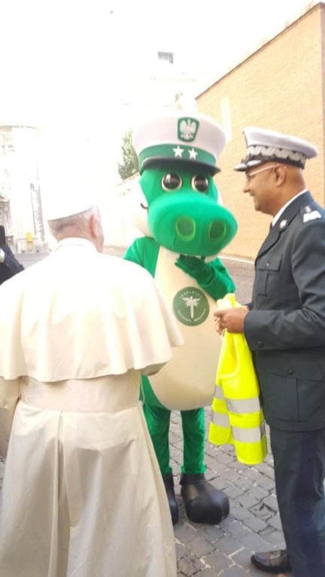 Krokodyle u Papieża
