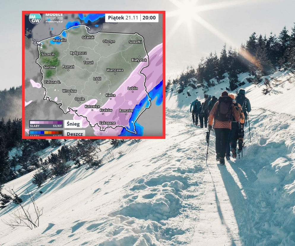 Pogoda podzieli Polskę na pół. Będzie mróz, gołoledź i nawet 30 cm śniegu. Zacznie się już 21 listopada