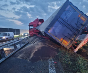 Seria wypadków z udziałem TIR-ów na A4 koło Tarnowa