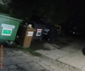 Pościg za pijanym kierowcą zakończył się w śmietniku