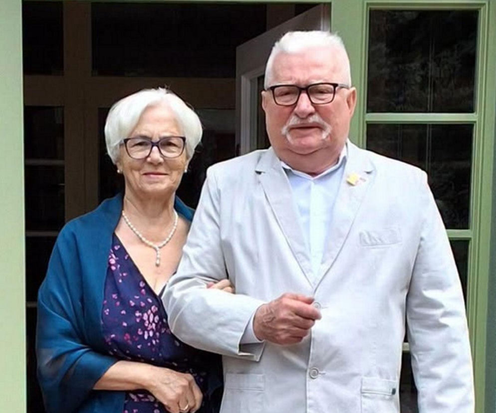 Lech Wałęsa pochwalił się na małżonką