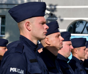 Ślubowanie nowych funkcjonariuszy podlaskiej policji