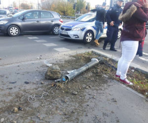 Koszmarny wypadek radiowozu na Żeromskiego w Łodzi