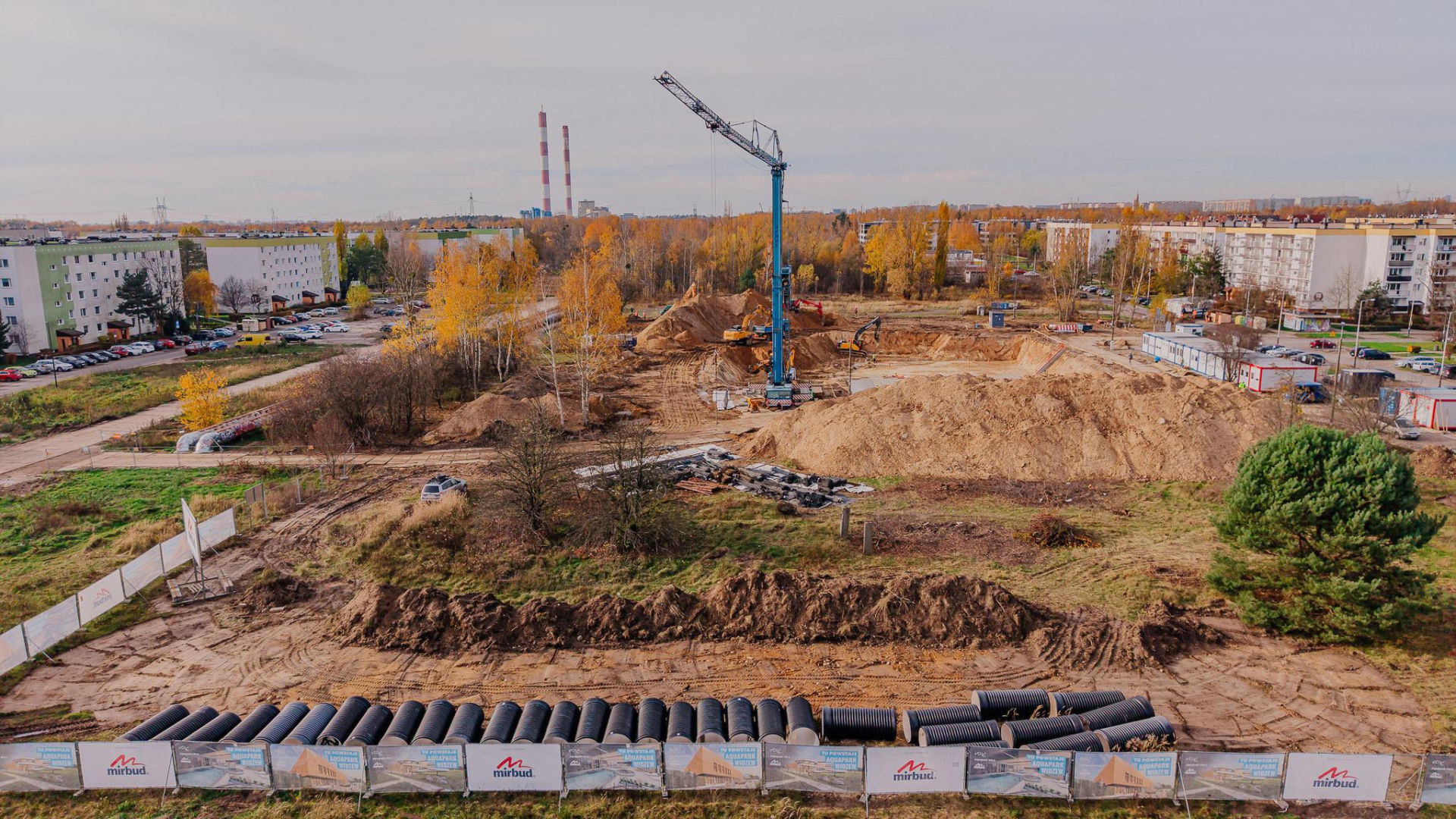 Budowa aquaparku Widzew - stan listopad 2025