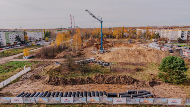 Budowa aquaparku Widzew - stan listopad 2025