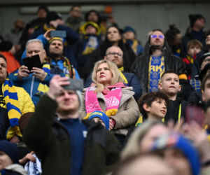 Arka Gdynia - Widzew Łódź: Zdjęcia kibiców i zawodników z meczu 25. kolejki PKO BP Ekstraklasy