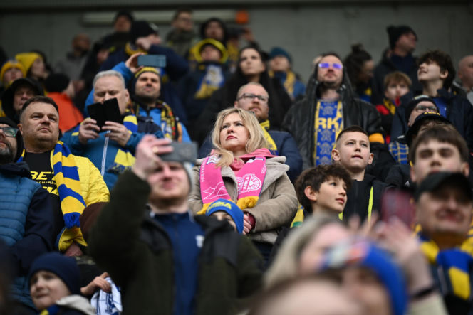 Arka Gdynia - Widzew Łódź: Zdjęcia kibiców i zawodników z meczu 25. kolejki PKO BP Ekstraklasy