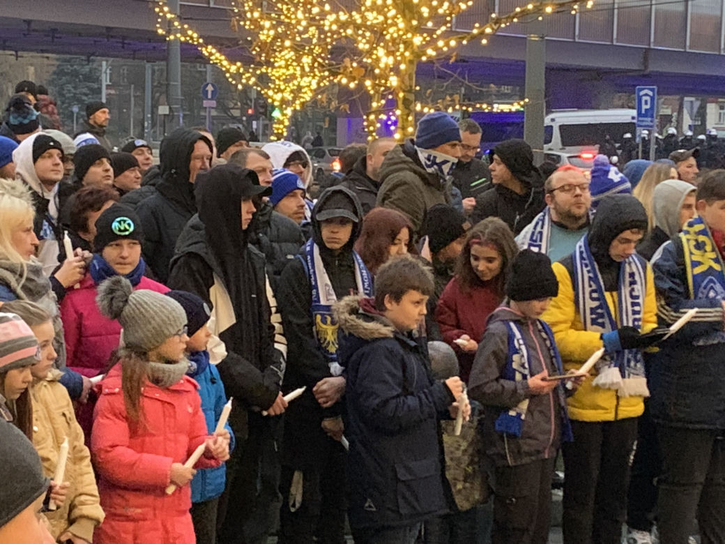Protest kibiców Ruchu Chorzów w sprawie stadionu 