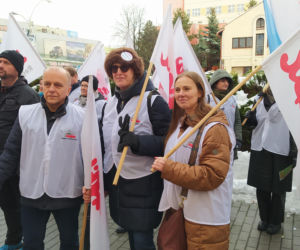 Pikieta nauczycieli w Rzeszowie