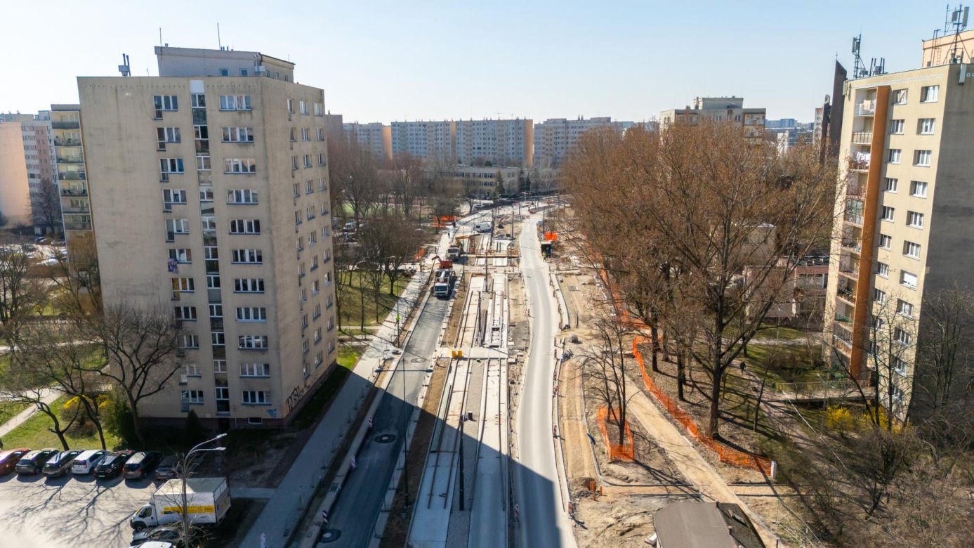 Budowa tramwaju na ul. Św. Bonifacego
