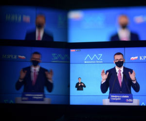 Konferencja prasowa premiera Mateusza Morawieckiego