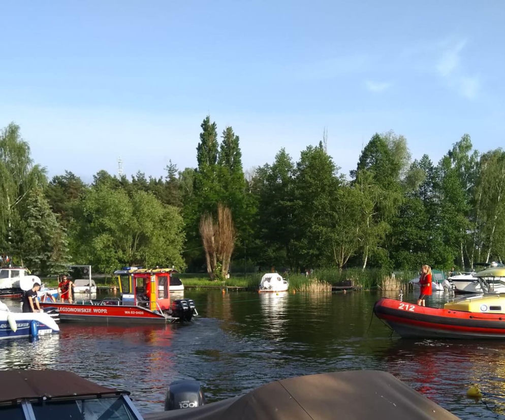 Akcja WOPR w porcie w Nieporęcie