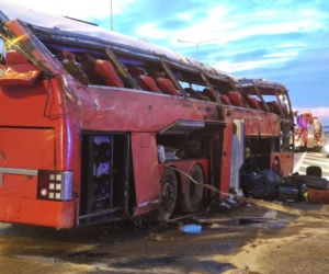 Tragiczny wypadek autokaru na autostradzie A4. Zdjęcia ratowników medycznych