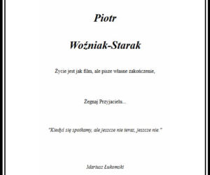 Piotr Woźniak-Starak - nekrologi