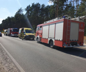 Groźny wypadek w podbydgoskim Bożenkowie! Dwie osoby trafił do szpitala [ZDJĘCIA]