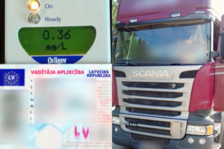Nietrzeźwy kierowca tira zatrzymany na A2 w Żdżarach. Łotysz dalej nie pojechał